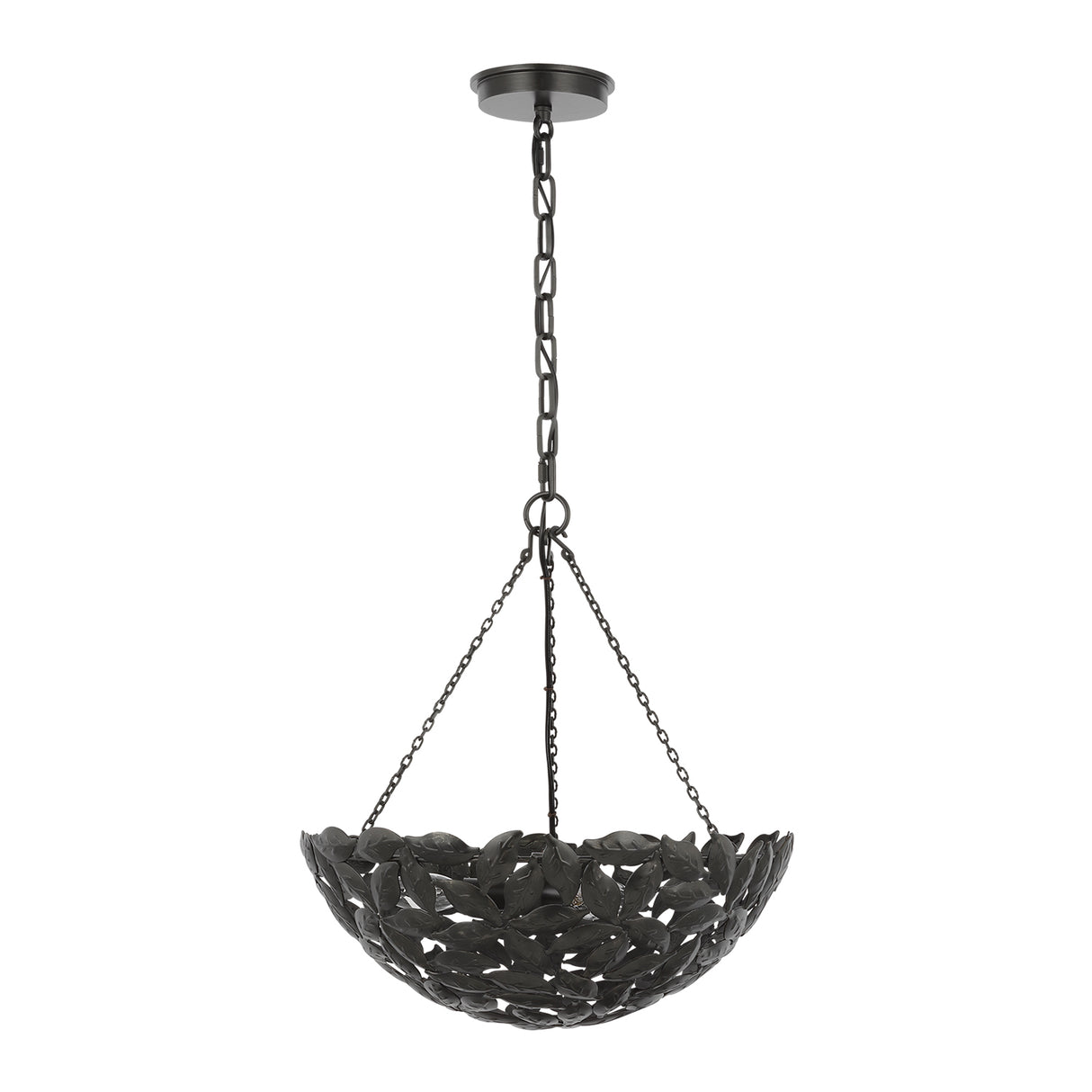 Floren Small Pendant 16", Aged Iron