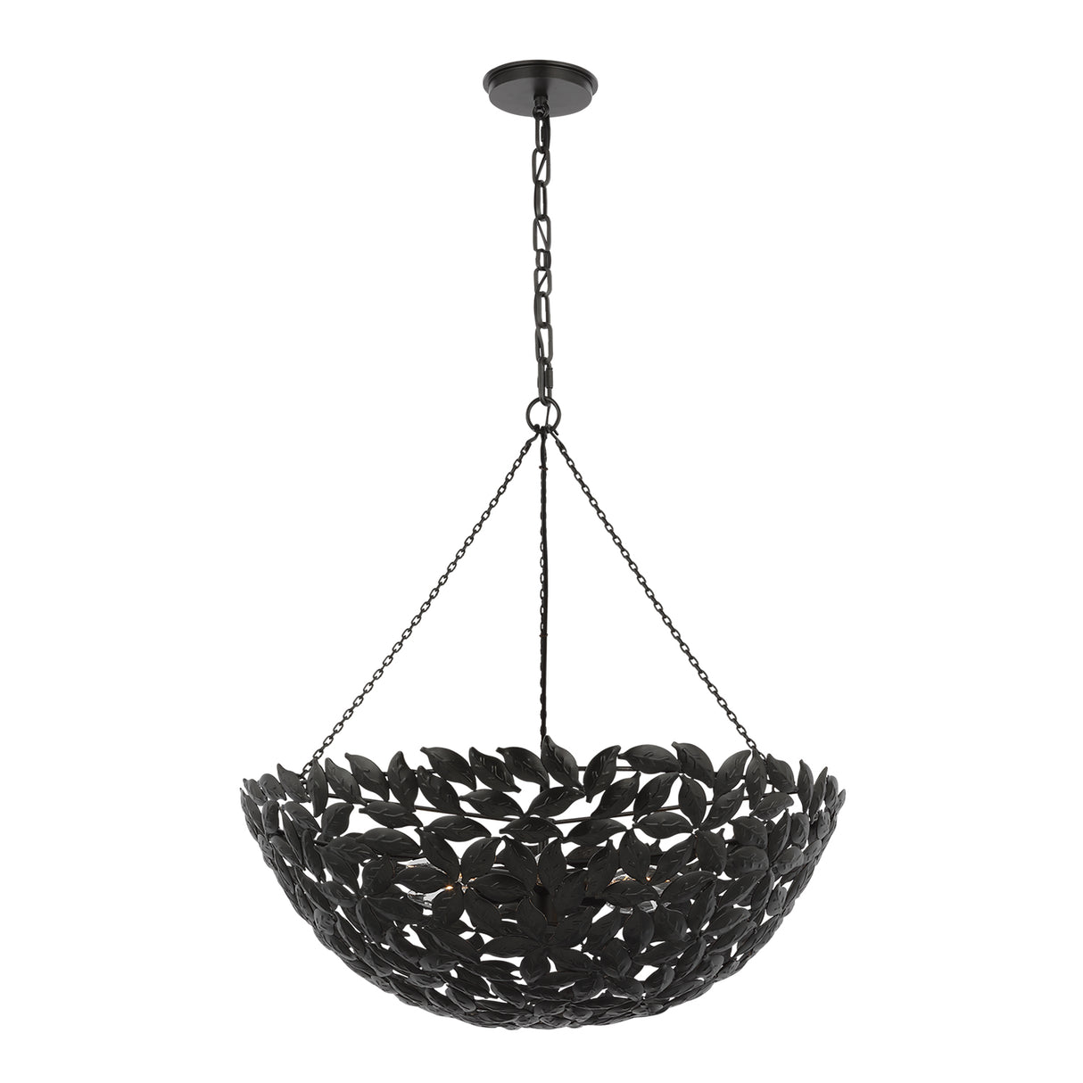 Floren Large Pendant 24", Aged Iron