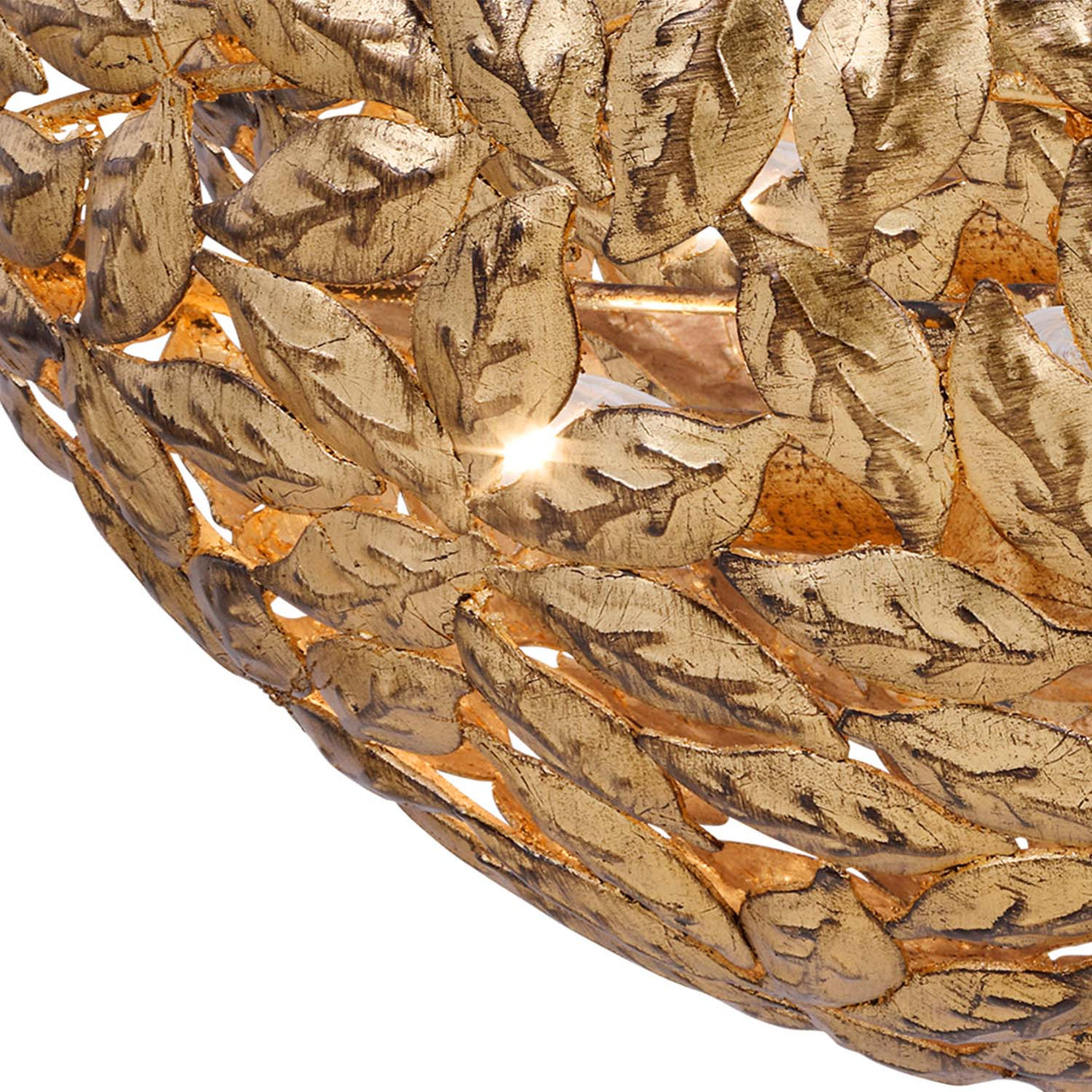 Floren Semi-Flush 16", Aged Gilded Brass