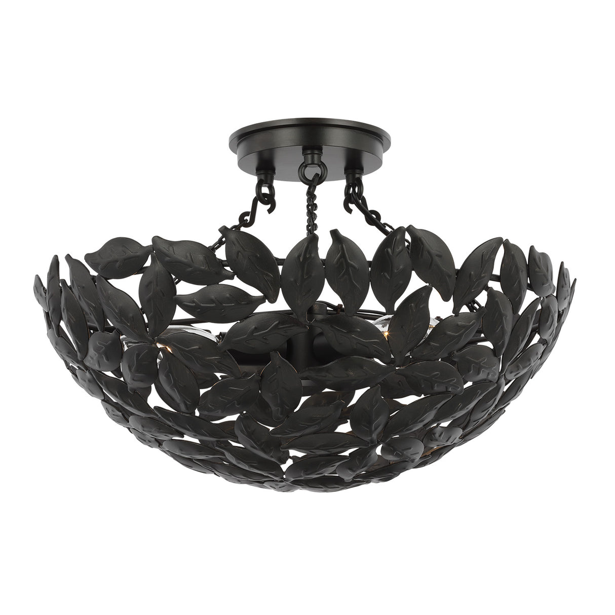 Floren Semi-Flush 16", Aged Iron