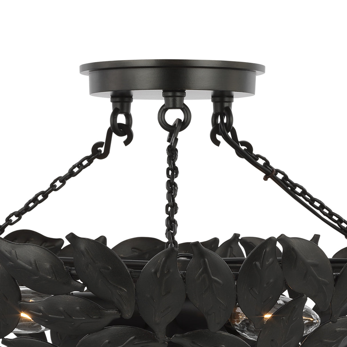 Floren Semi-Flush 16", Aged Iron