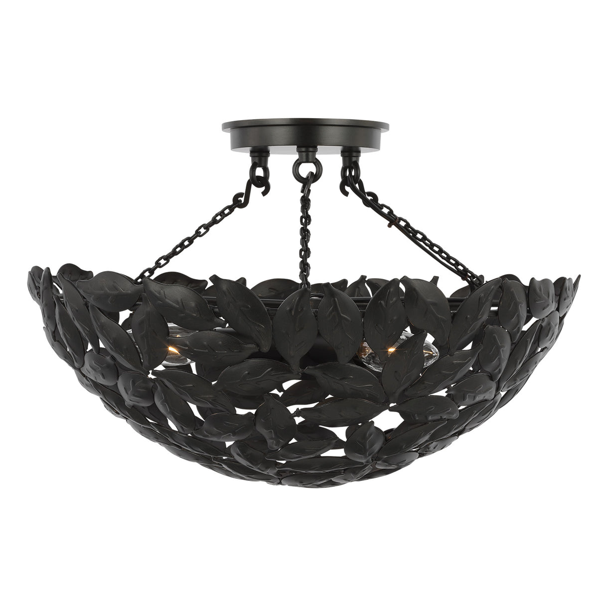 Floren Semi-Flush 16", Aged Iron