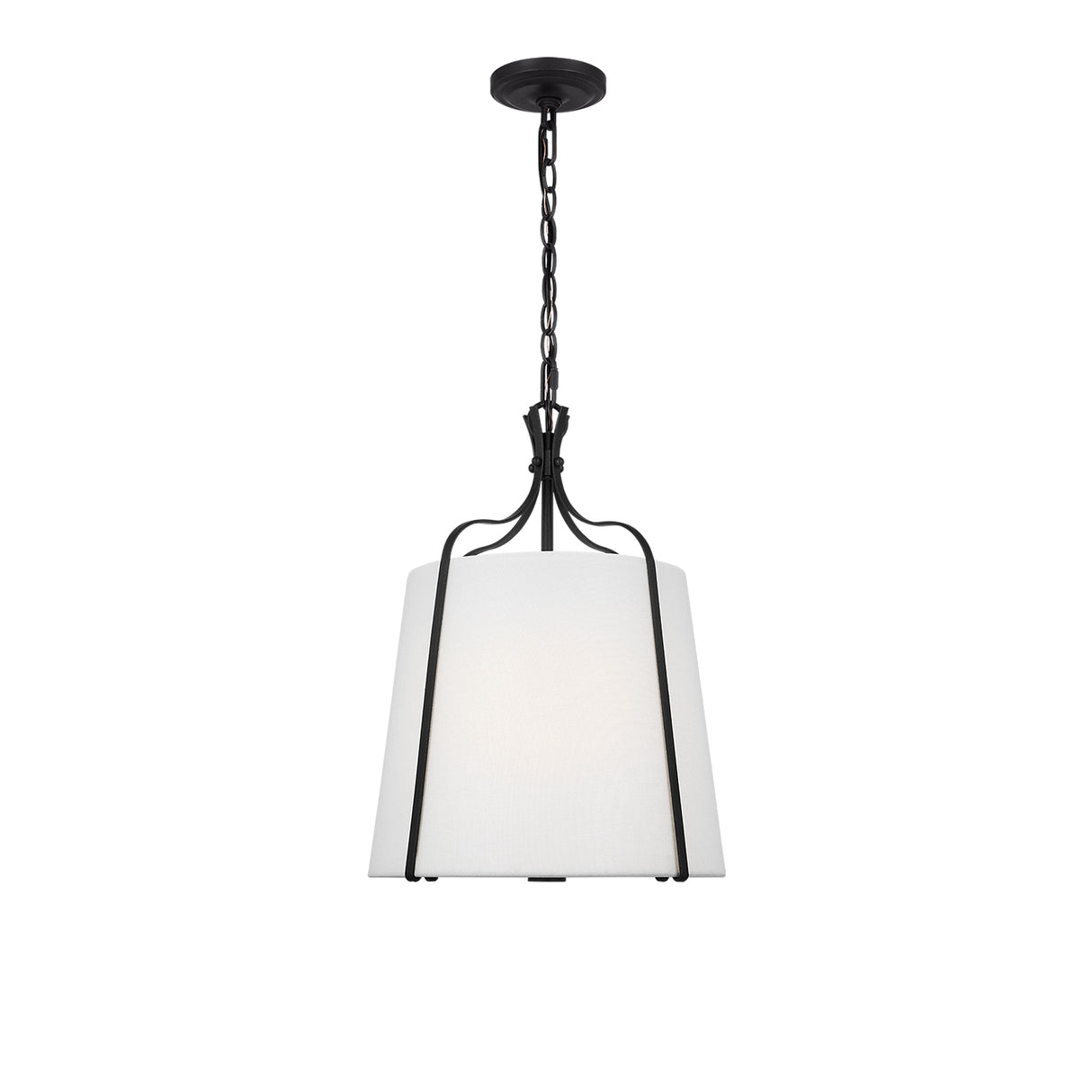 Isleton Small Pendant 14", Aged Steel
