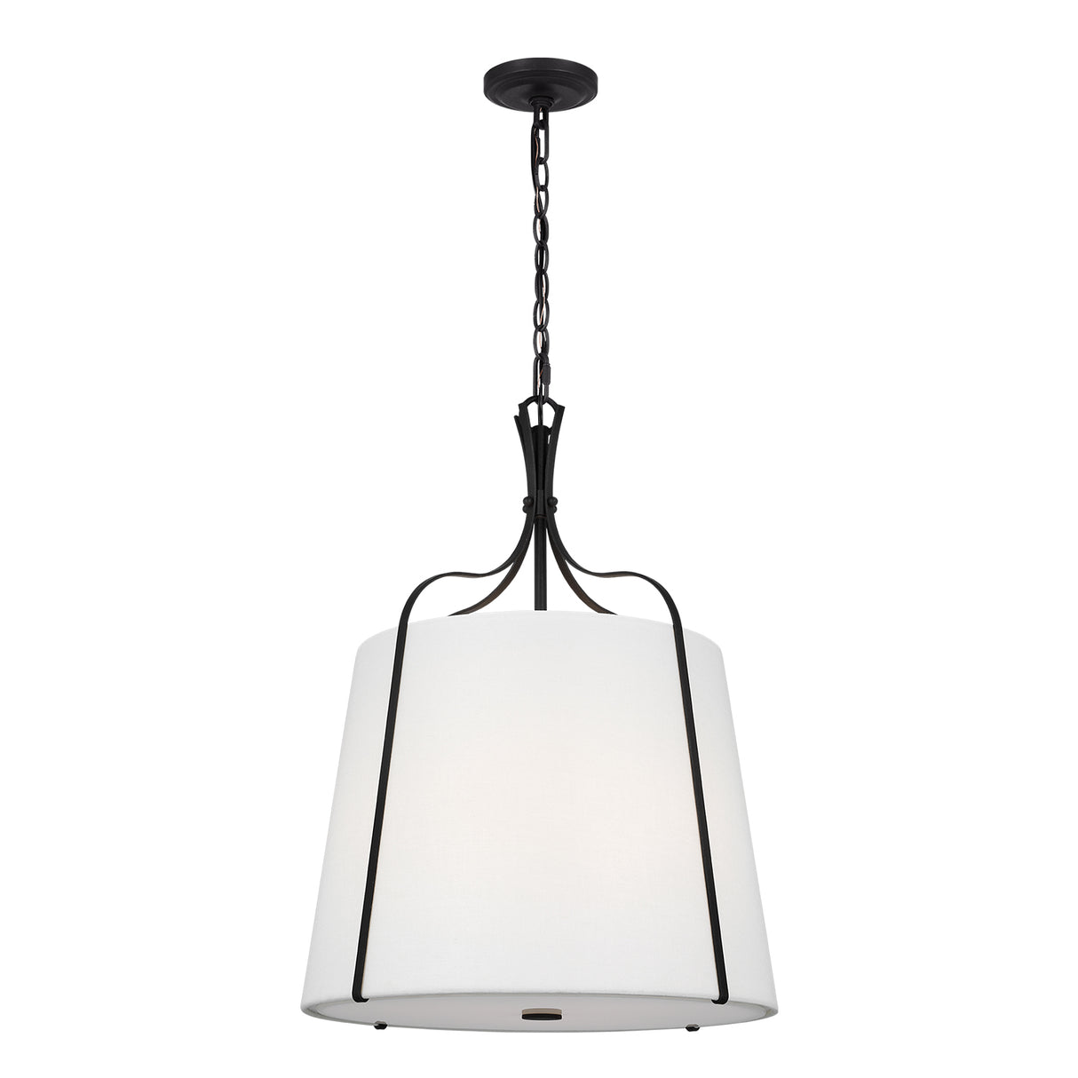 Isleton Medium Pendant 18", Aged Steel