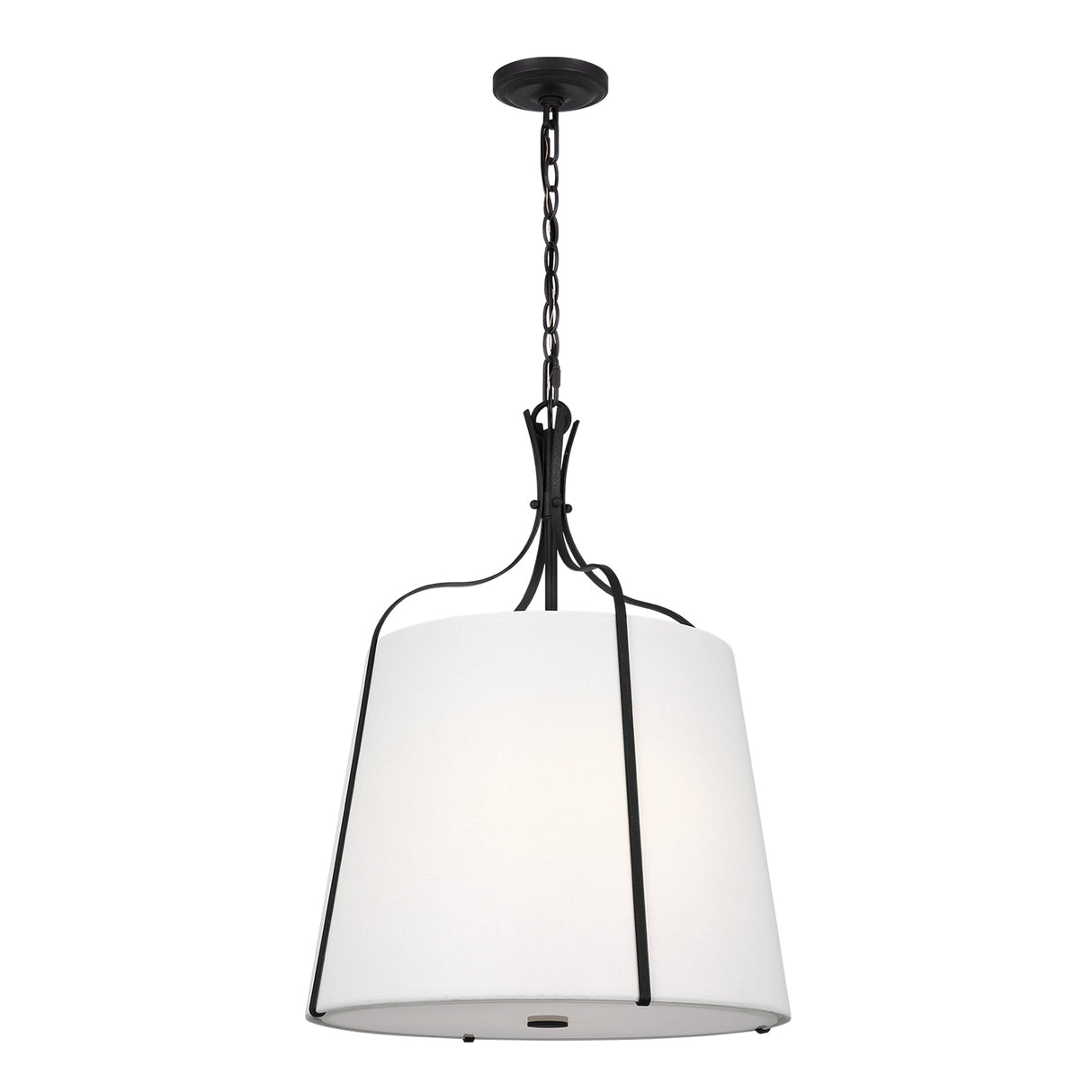Isleton Medium Pendant 18", Aged Steel