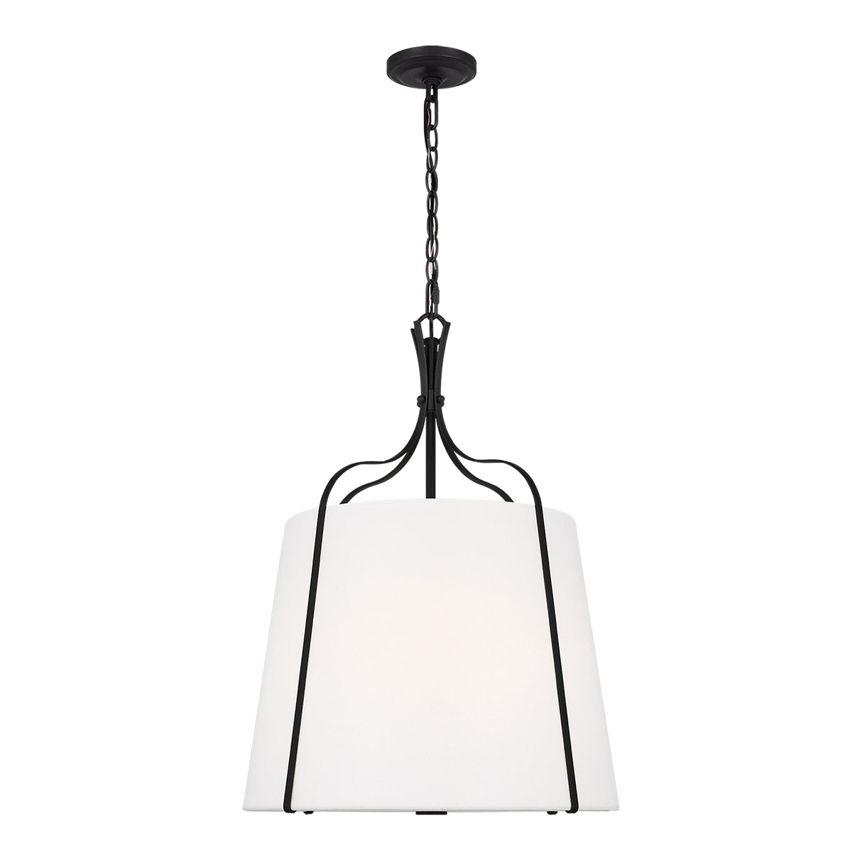 Isleton Medium Pendant 18", Aged Steel