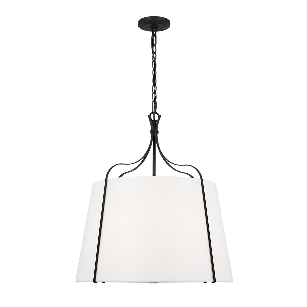 Isleton Large Pendant 24", Aged Steel