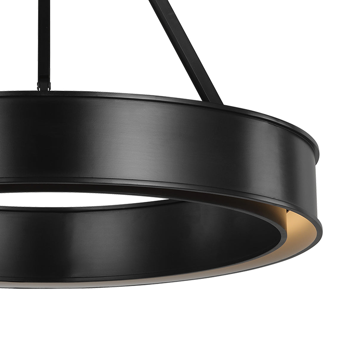 Edwin Medium LED Chandelier 28", Aged Iron