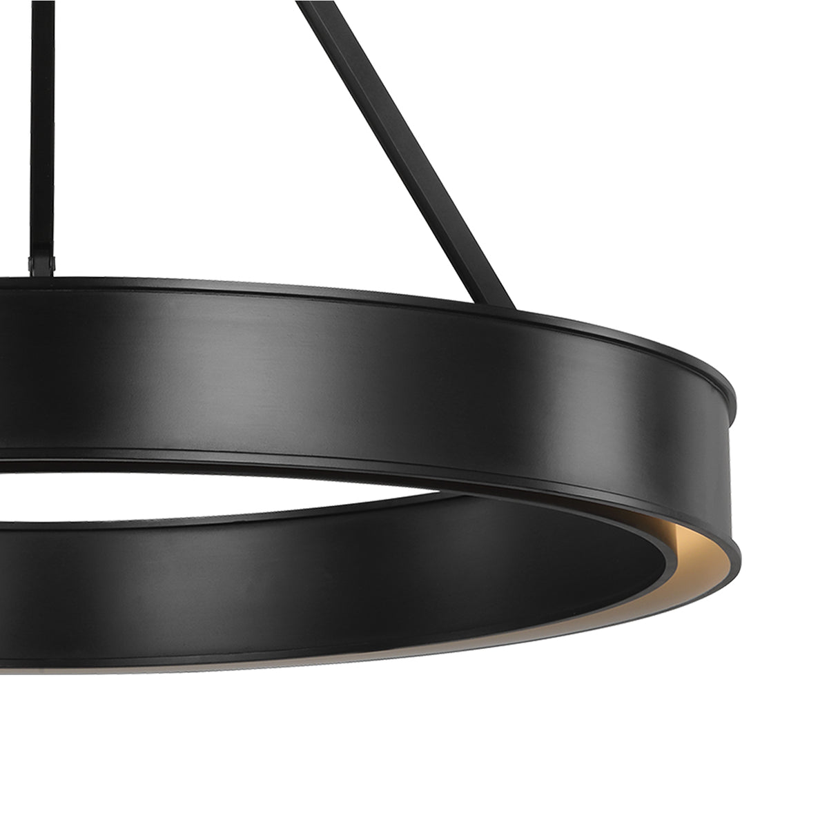 Edwin Large LED Chandelier 36", Aged Iron