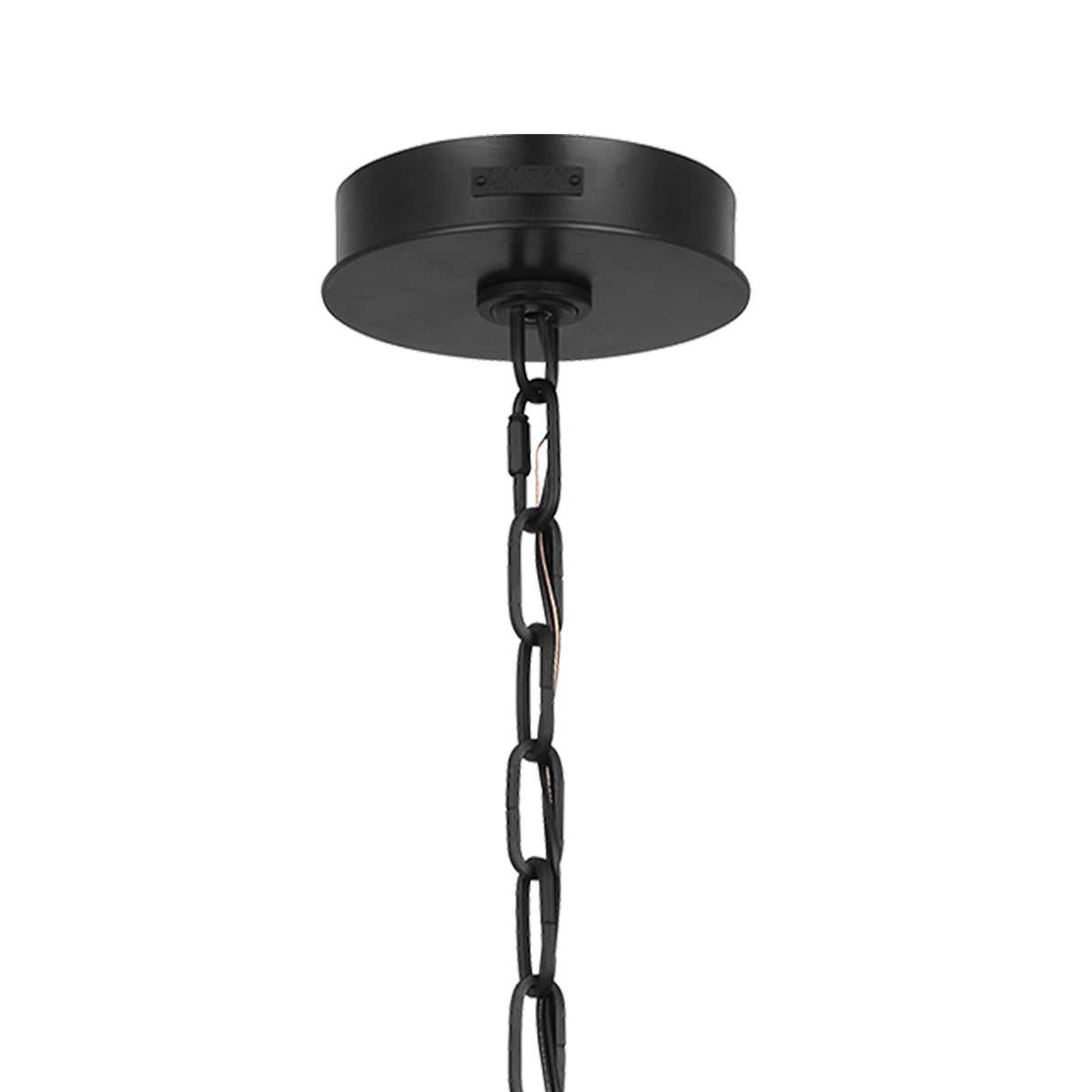 Edwin Large LED Chandelier 36", Aged Iron