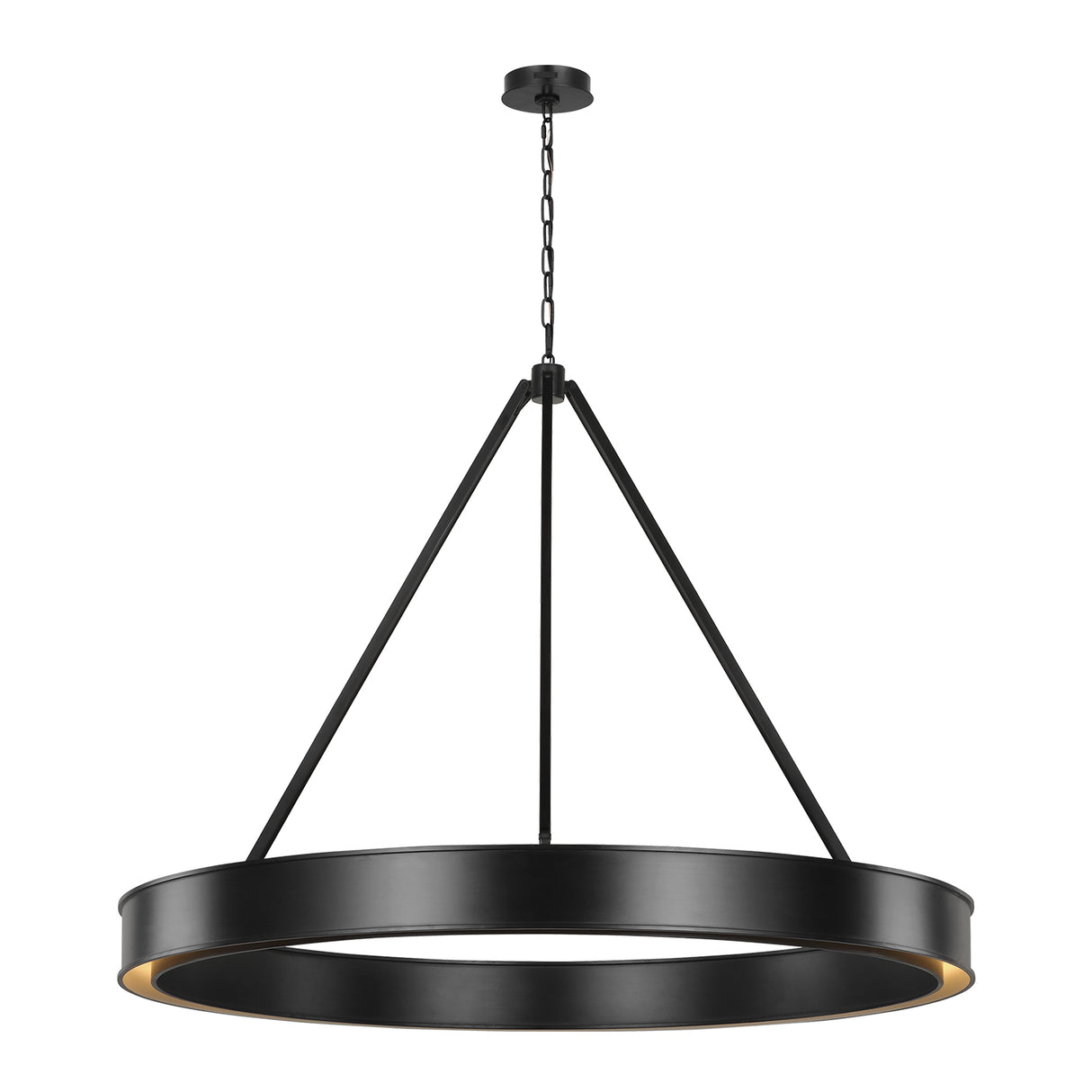 Edwin Extra Large LED Chandelier 48", Aged Iron