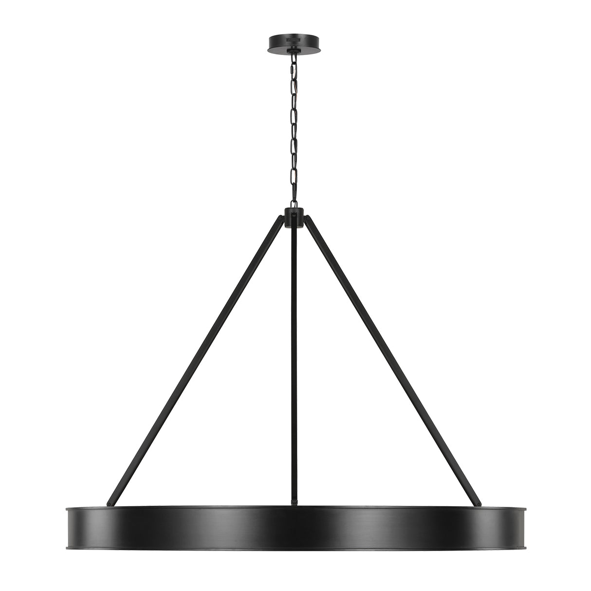 Edwin Extra Large LED Chandelier 48", Aged Iron