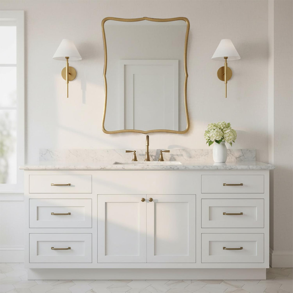 Hazelton Wall Sconce 17", Satin Brass