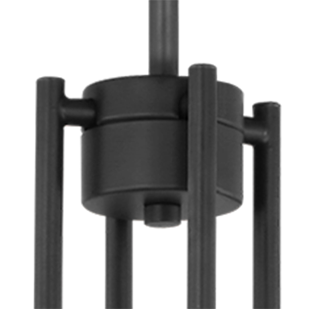 Hazelton 4 Light Chandelier 30", Matte Black