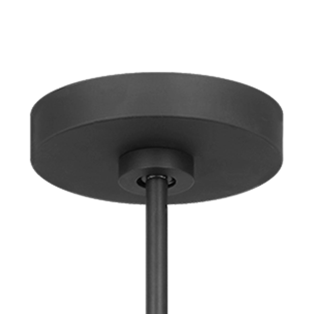 Hazelton 5 Light Chandelier 38", Matte Black