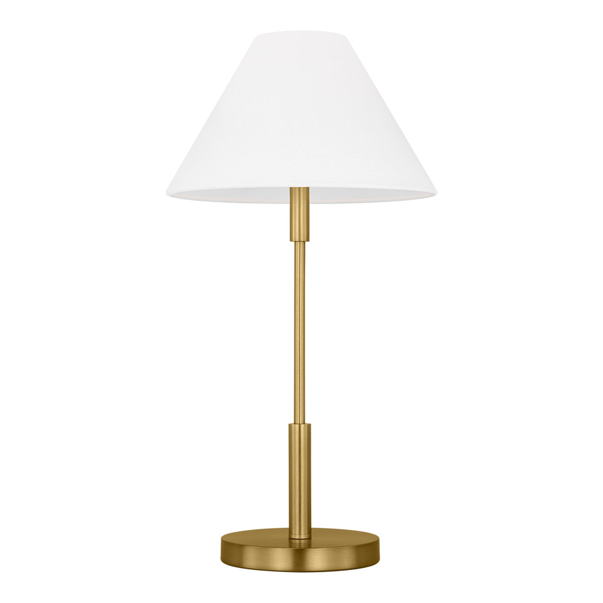 Hazelton Table Lamp 23", Satin Brass