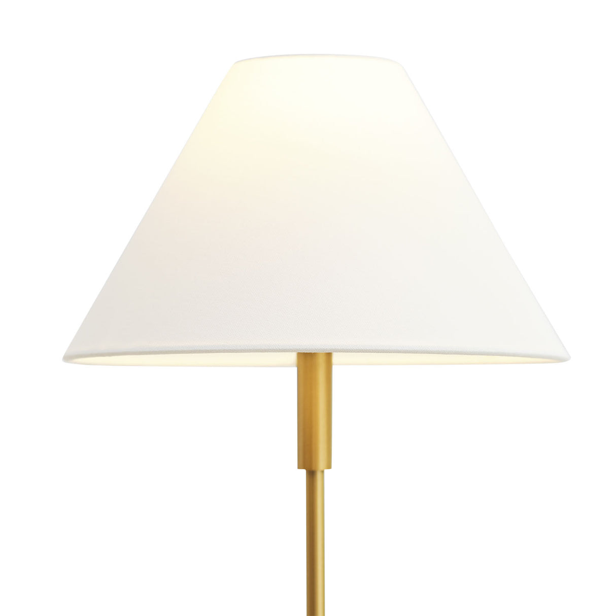 Hazelton Table Lamp 23", Satin Brass