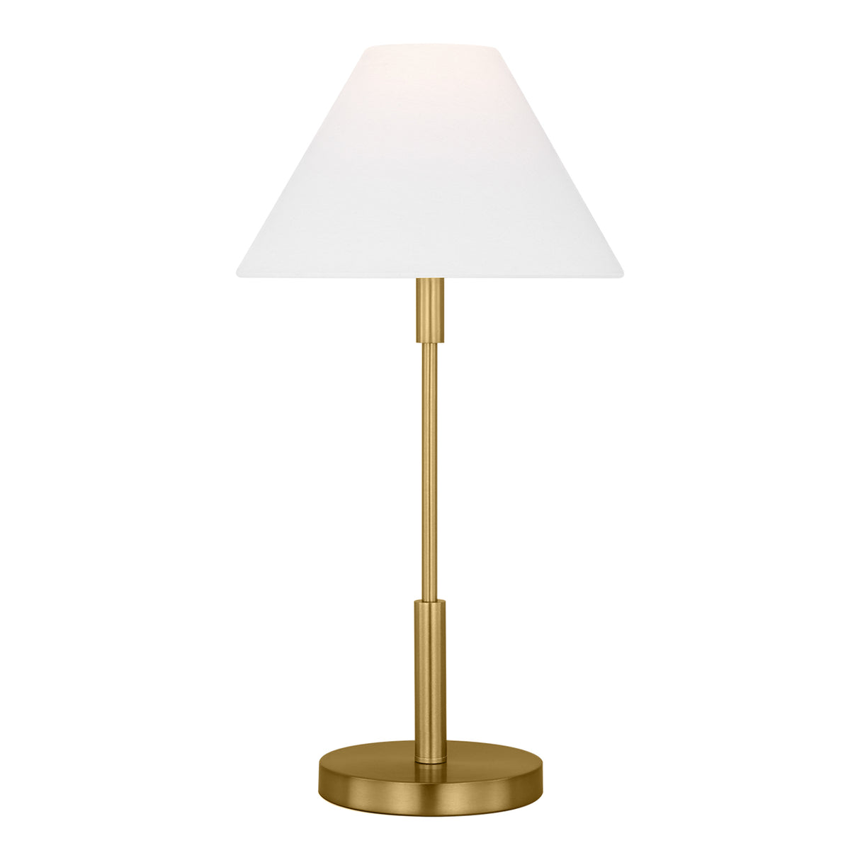 Hazelton Table Lamp, Satin Brass