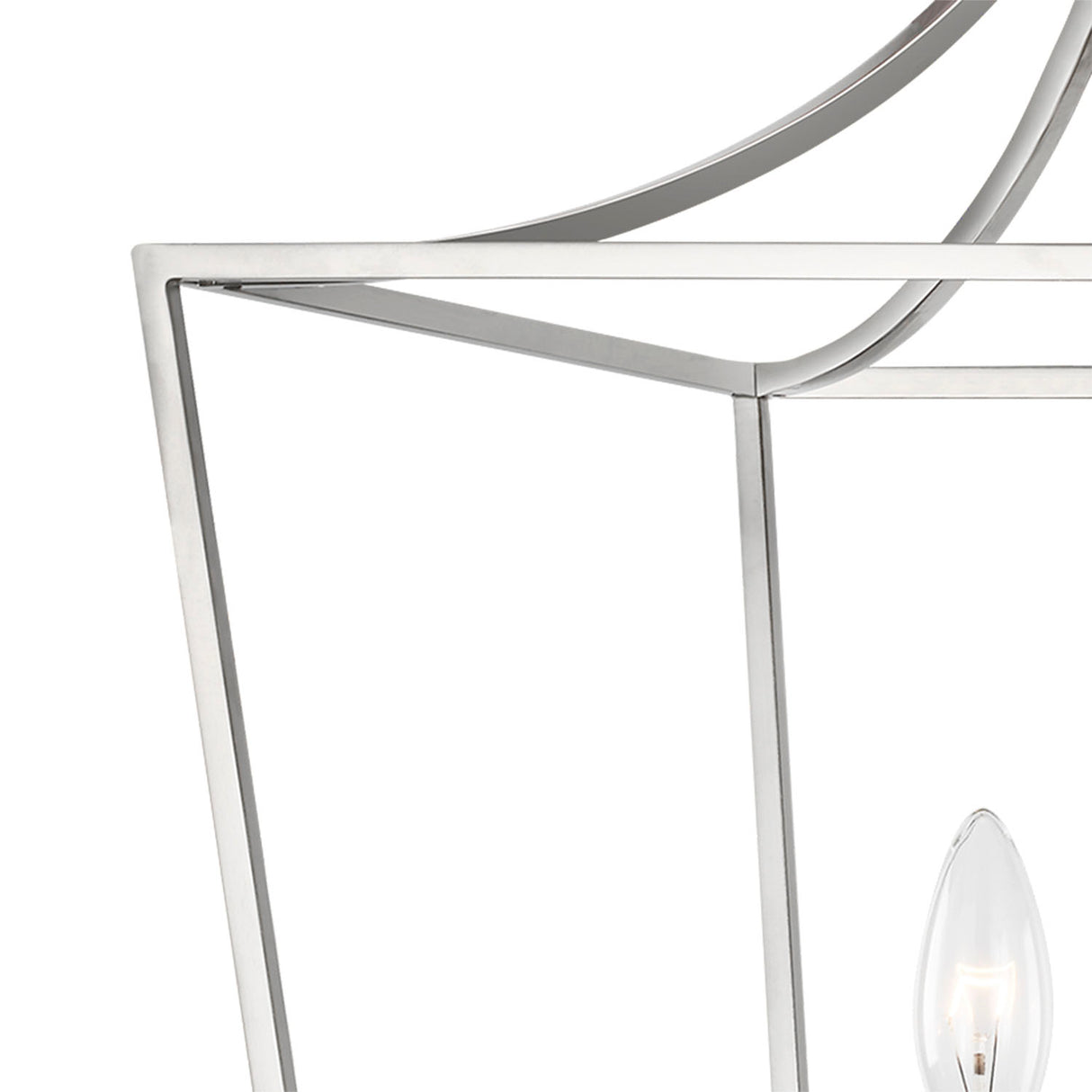 Grayden Medium Lantern Pendant 13", Polished Nickel