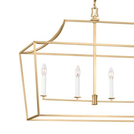 Grayden Linear Lantern 48", Modern Brass
