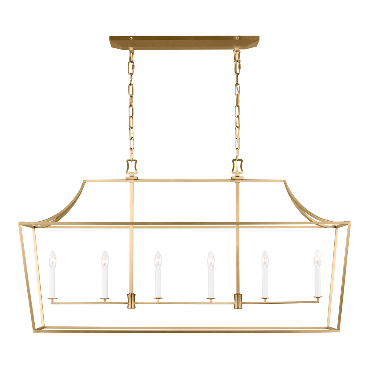 Grayden Linear Lantern 48", Modern Brass