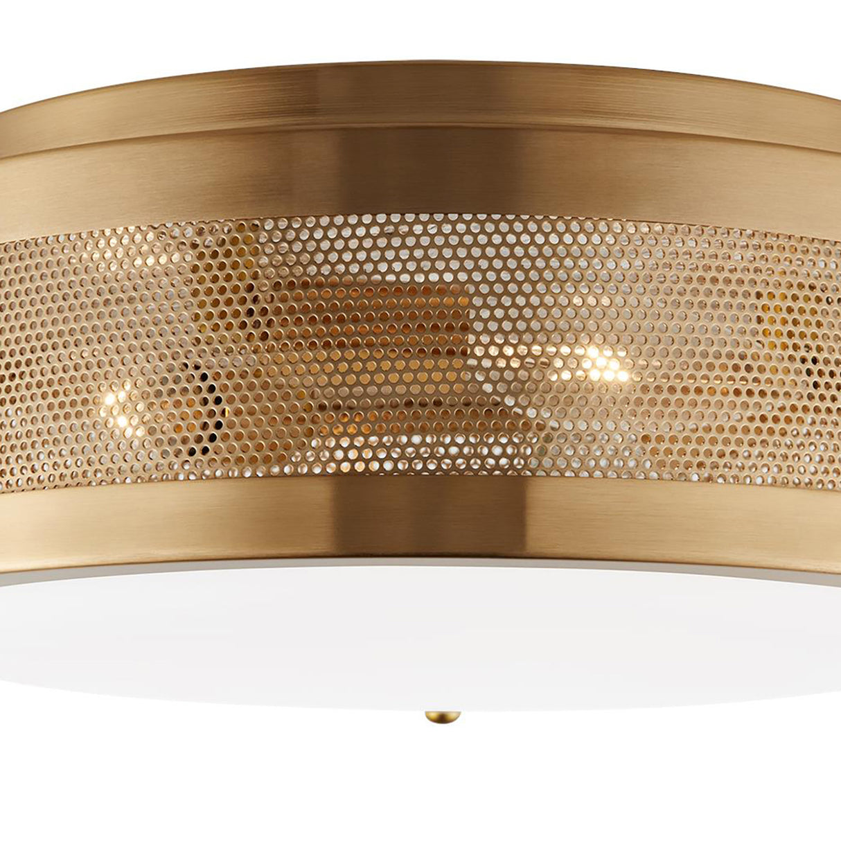 Nelson Flush Mount 12", Satin Brass