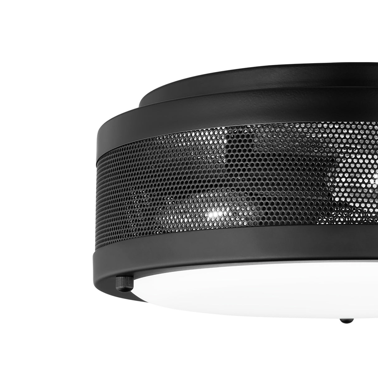 Nelson Flush Mount 12", Matte Black