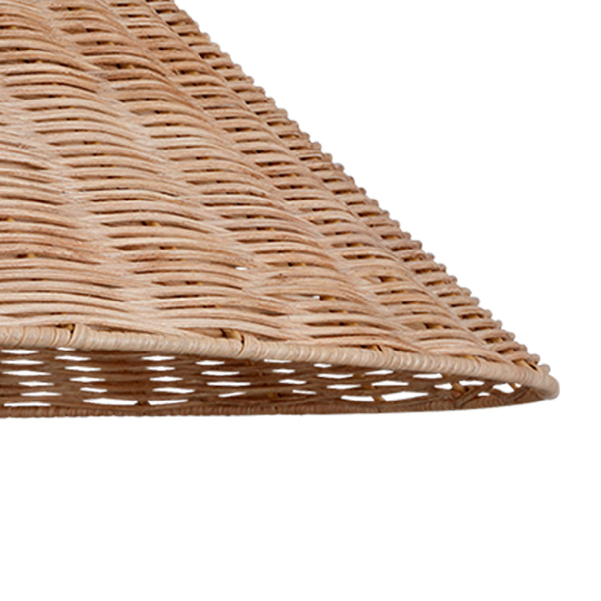 Paloma Pendant 30", Modern Brass and Rattan