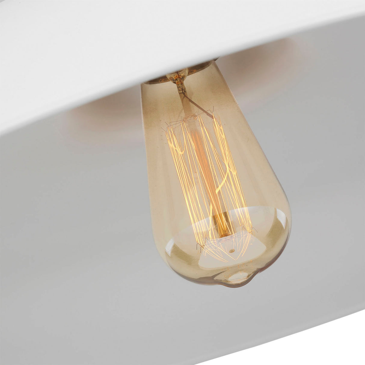 Franklin Pendant 20", Matte White and Modern Brass
