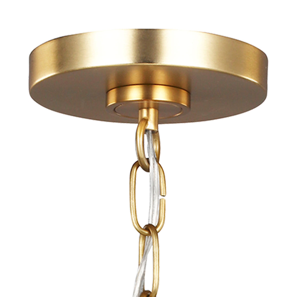 Franklin Pendant 20", Matte Black and Modern Brass