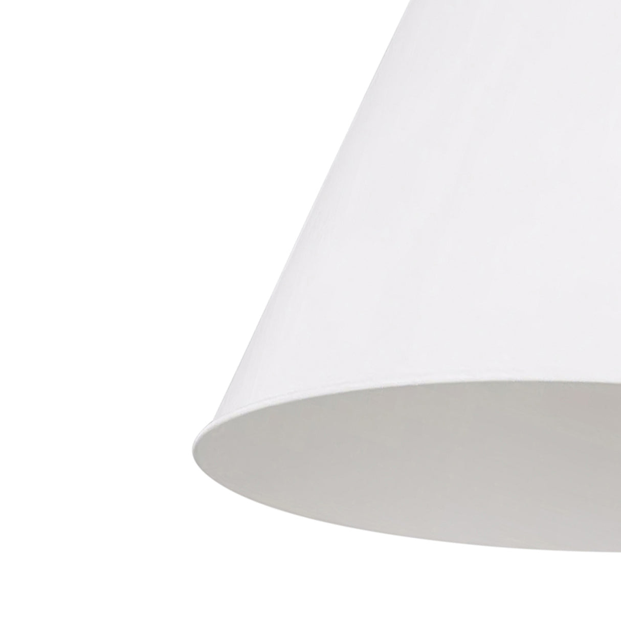 Classon Large Pendant 19", Matte White and Modern Brass
