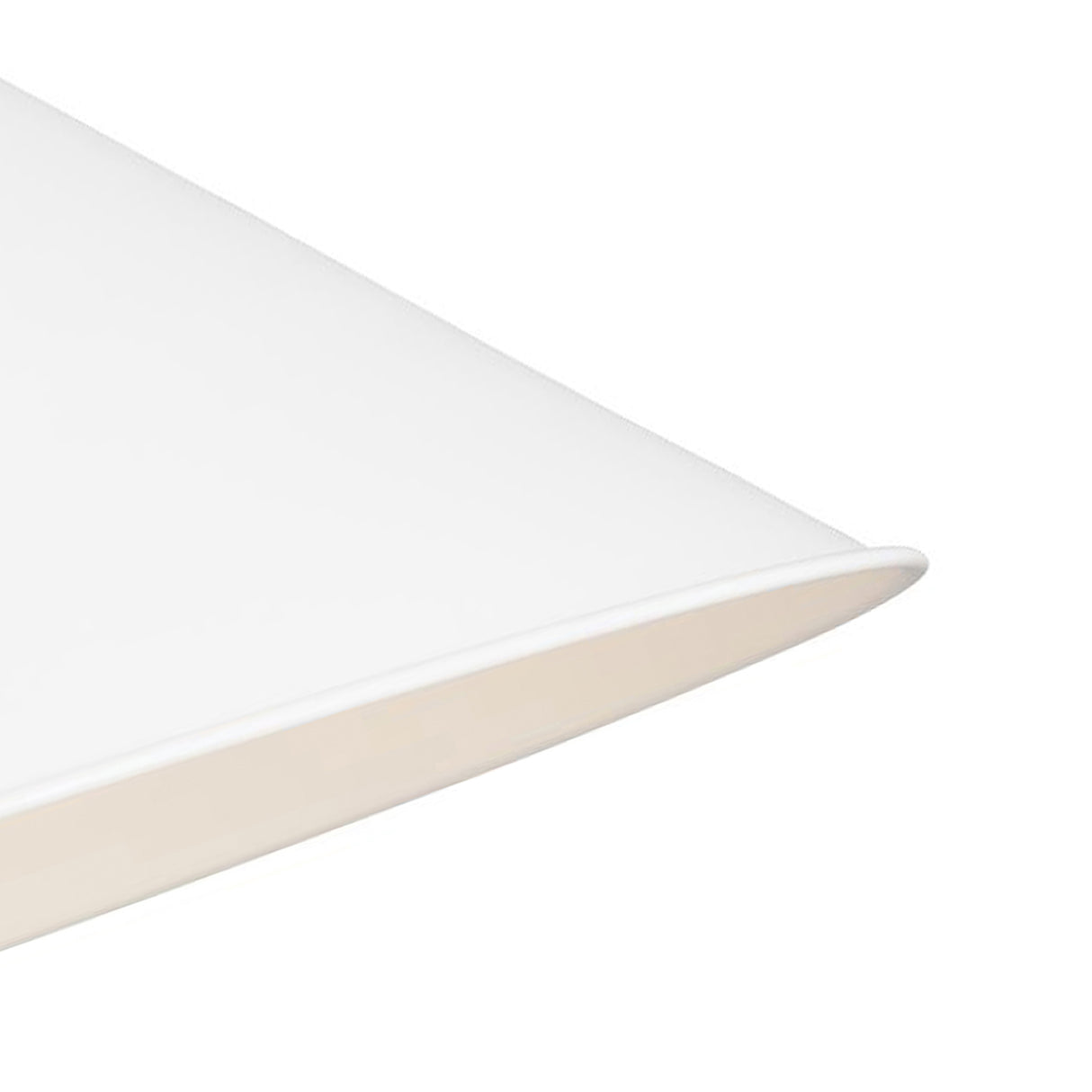 Classon Wide Pendant 23", Matte White and Modern Brass