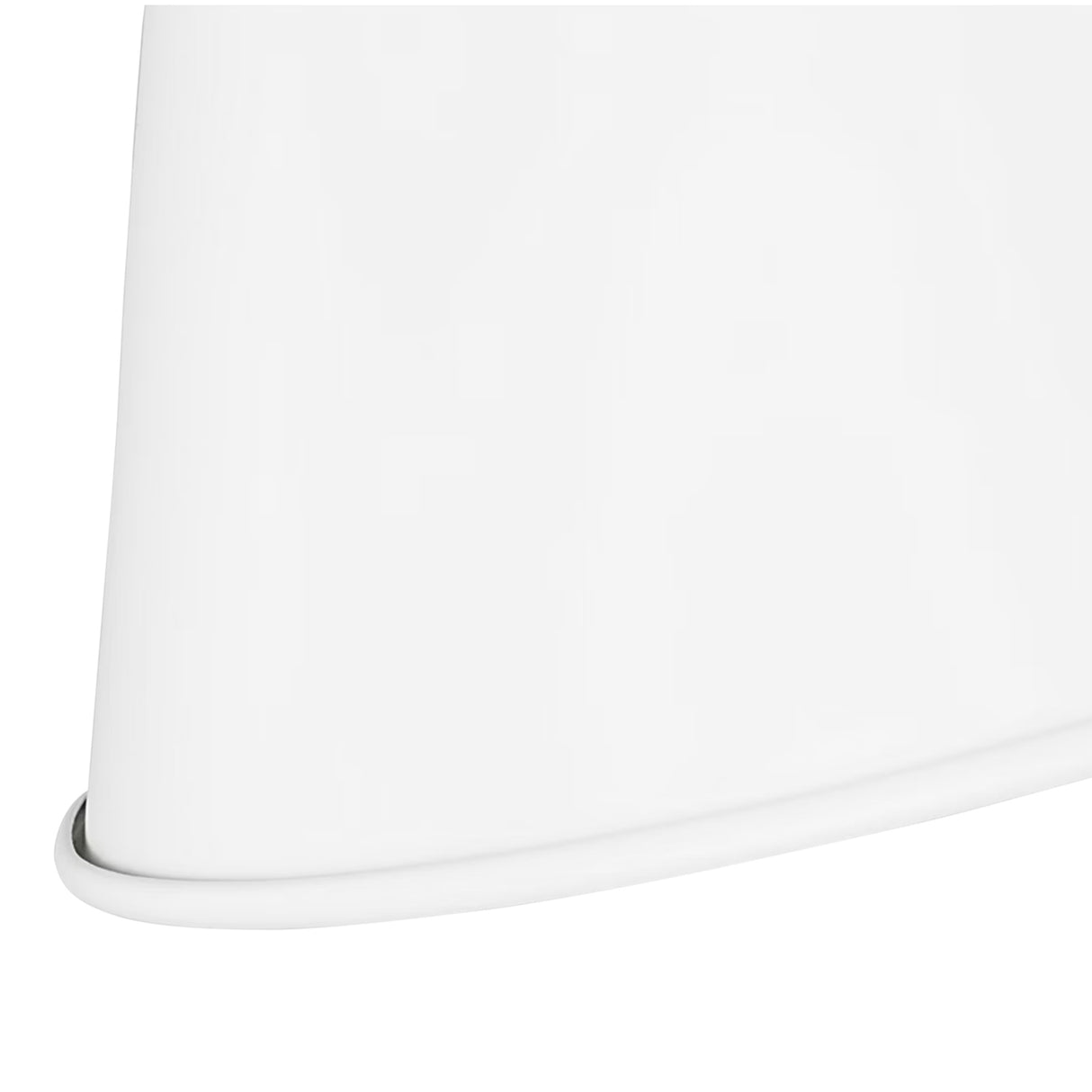 Classon Medium Pendant 16", Matte White and Polished Nickel