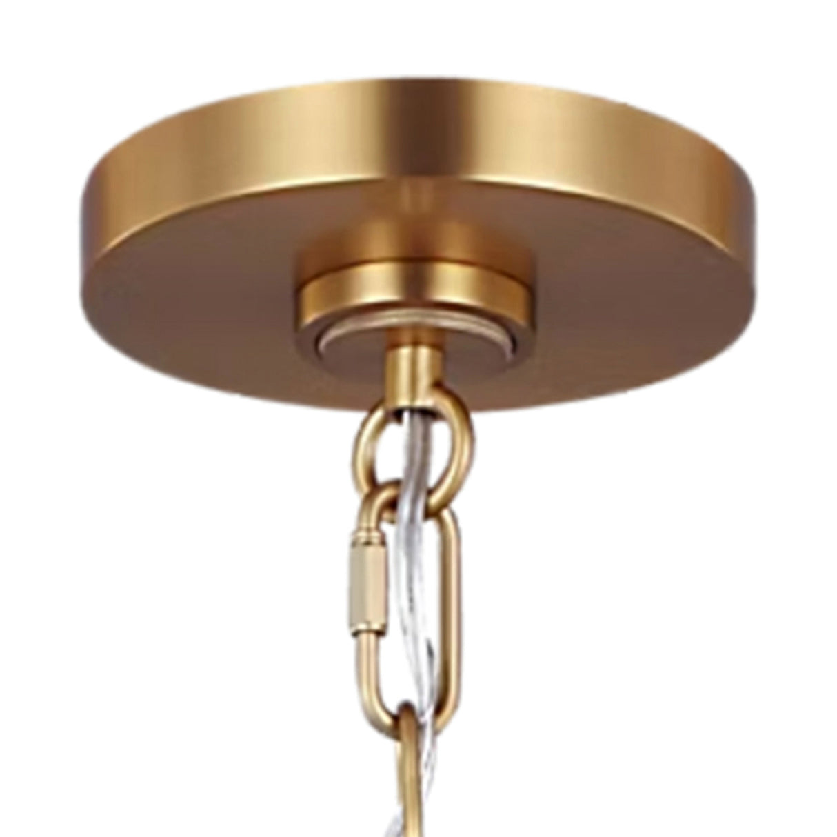 Classon Wide Pendant 23", Matte Black and Modern Brass