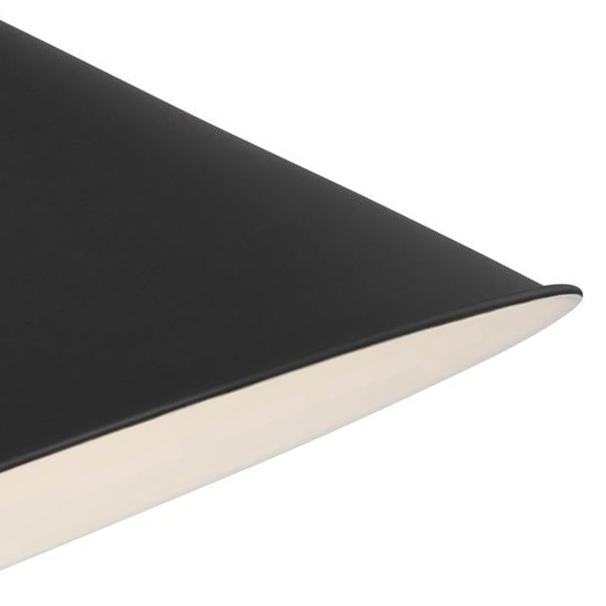 Classon Wide Pendant 23", Matte Black and Polished Nickel