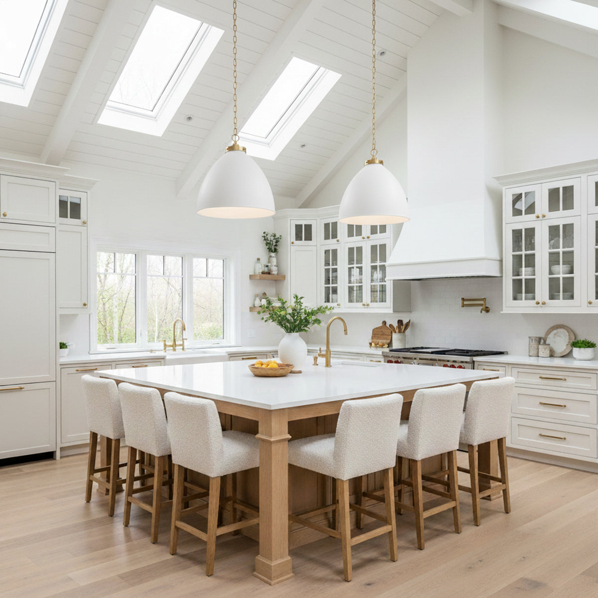 Rodney Large Pendant 18" for Modern Farmhouse home with White Shiplap