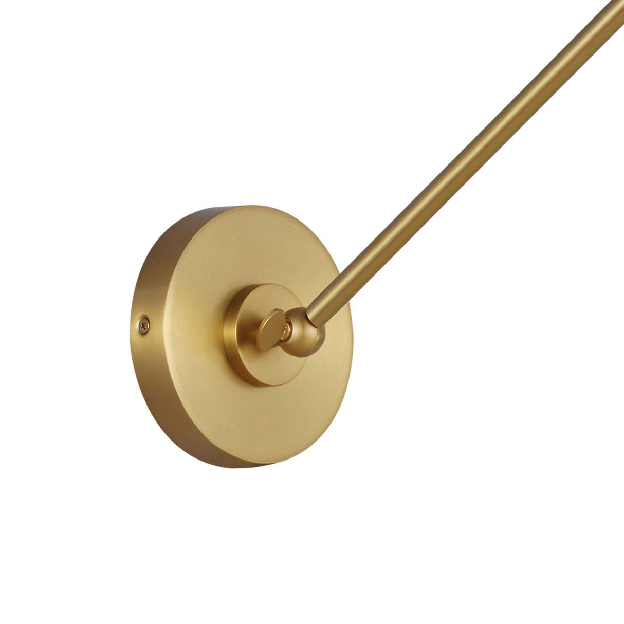 Classon Adjustable Two Arm Wall Sconce, Matte White and Modern Brass