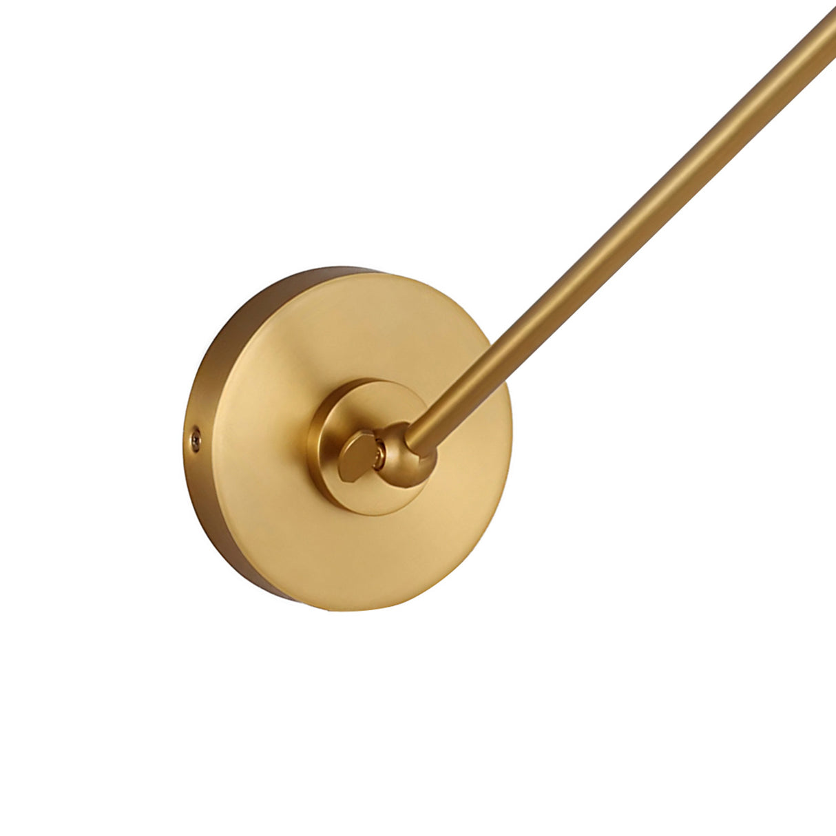 Classon Adjustable Two Arm Wall Sconce, Matte Black and Modern Brass