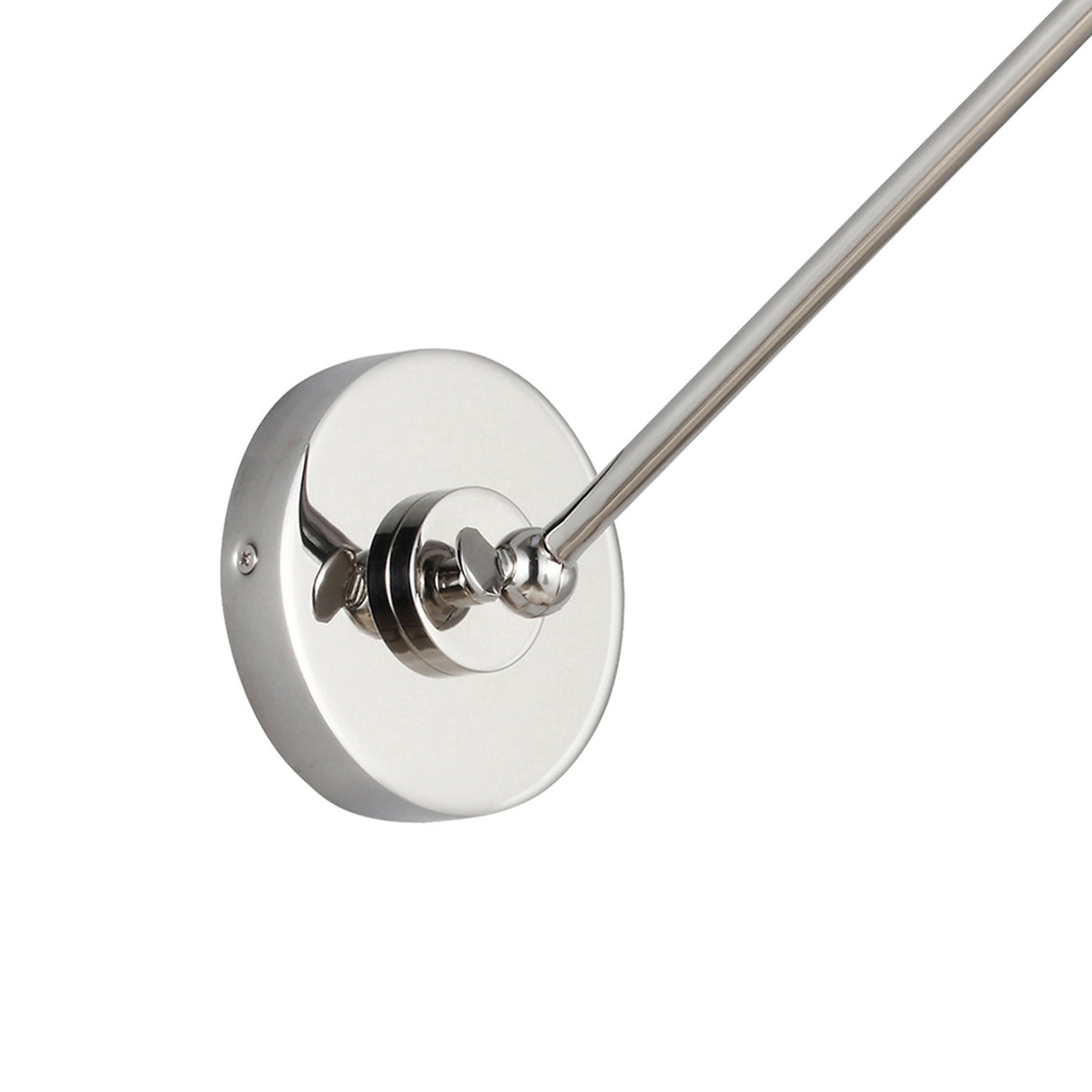 Classon Adjustable Two Arm Wall Sconce, Matte Black and Polished Nickel