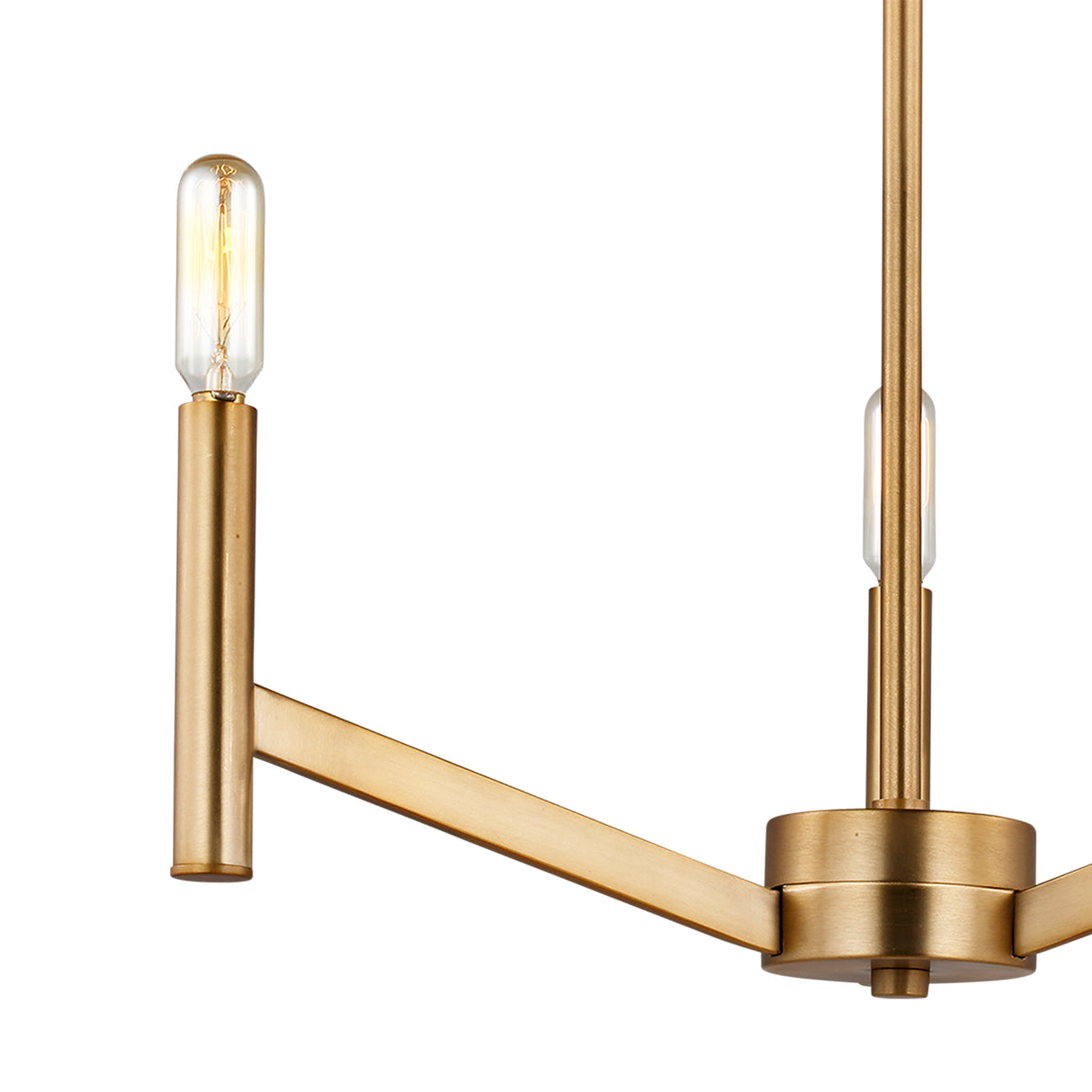 Foster 3 Light Pendant 18", Satin Brass