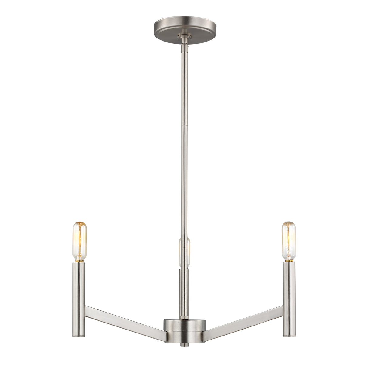 Foster 3 Light Pendant 18", Brushed Nickel