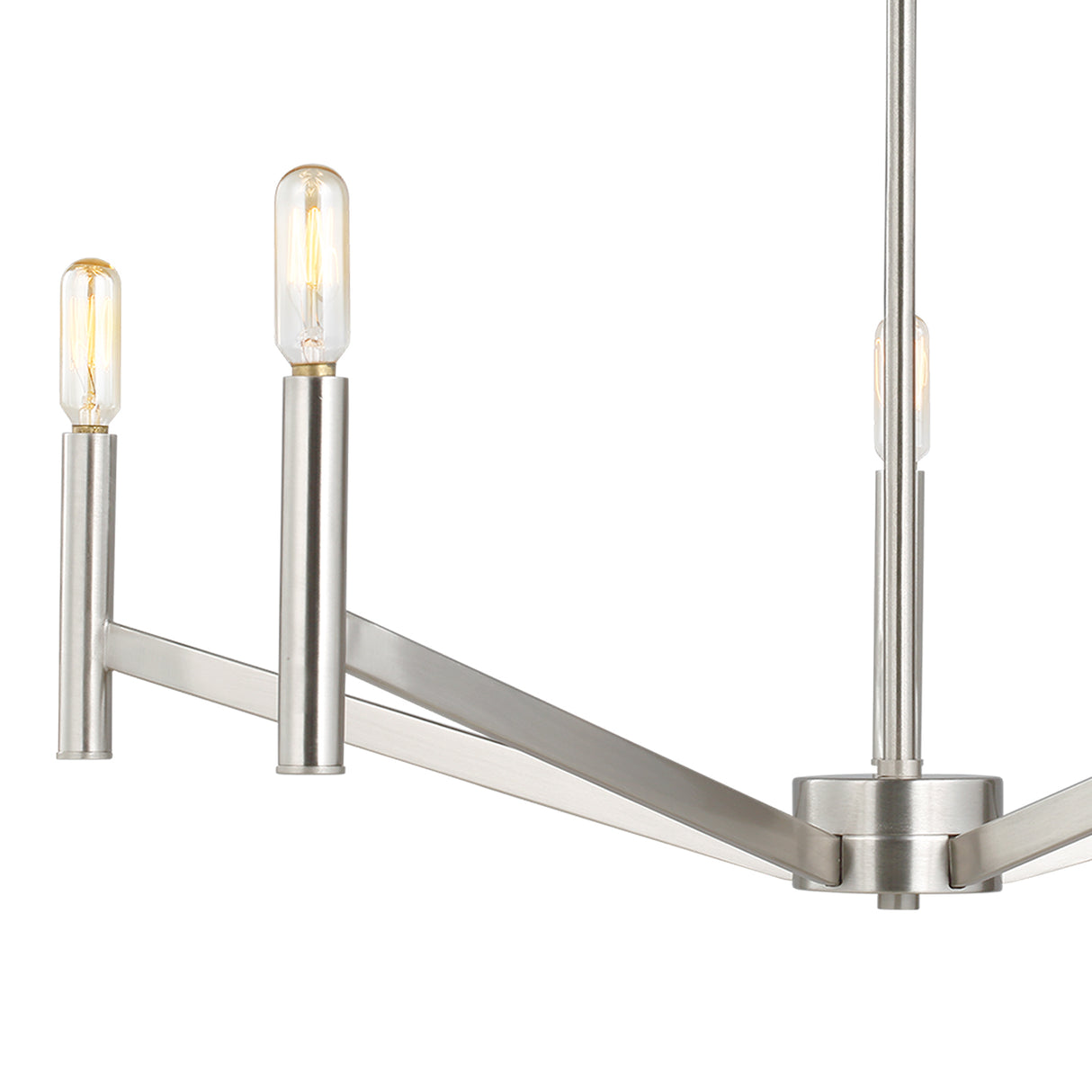 Foster 5 Light Chandelier 28", Brushed Nickel