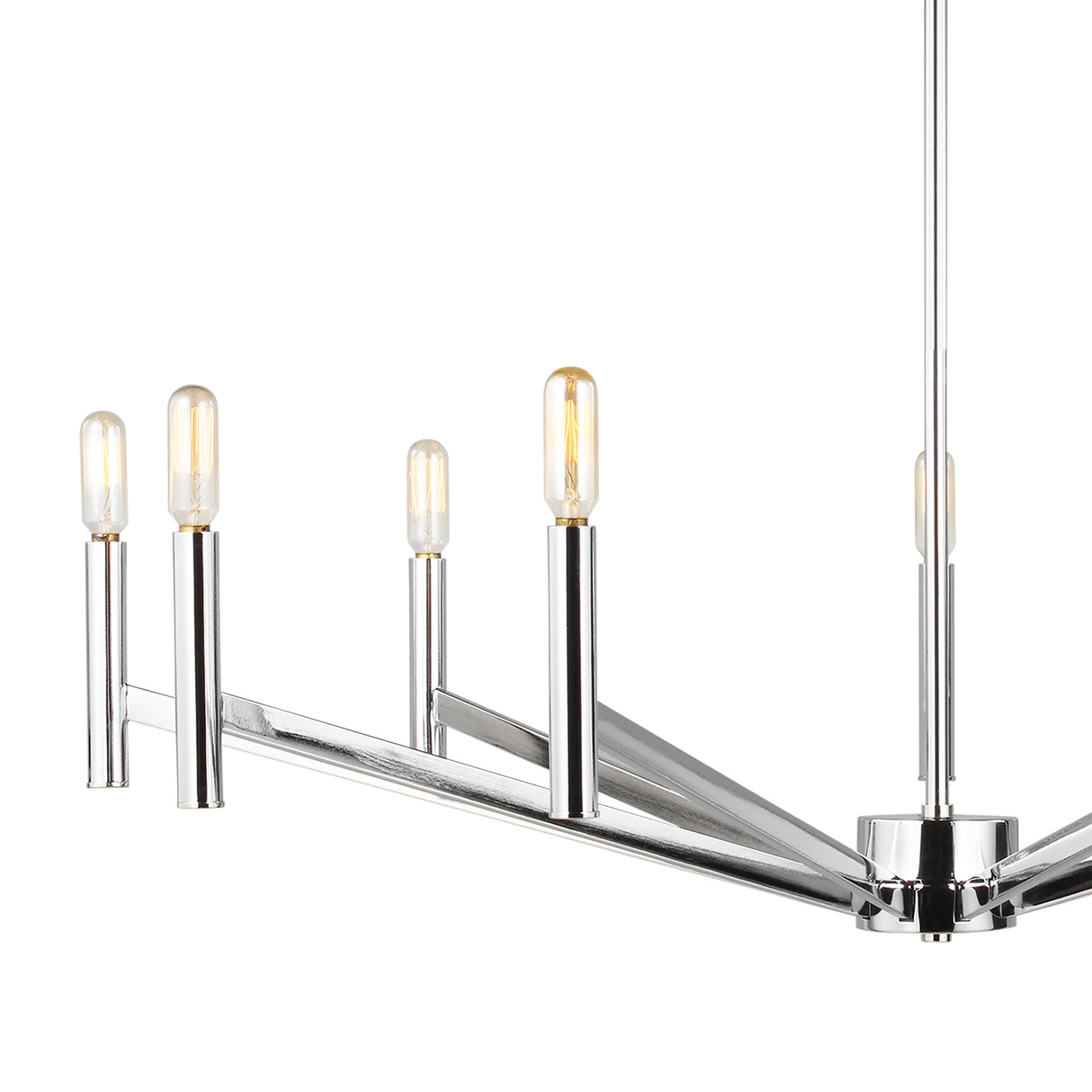 Foster 9 Light Chandelier 36", Chrome