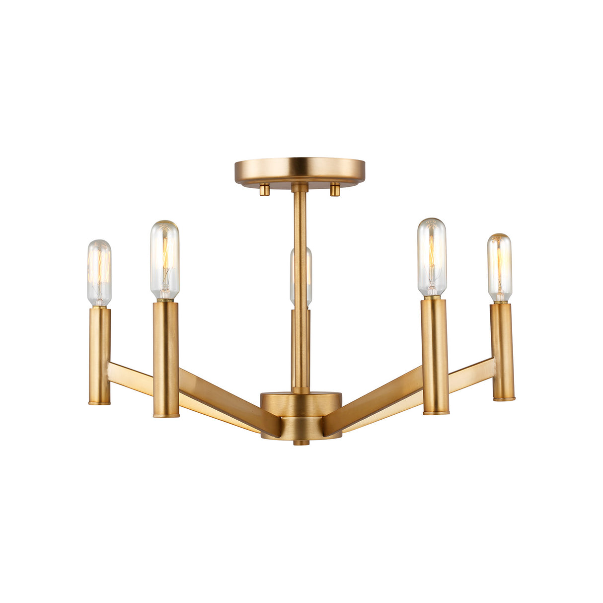 Foster Semi-Flush 18", Satin Brass