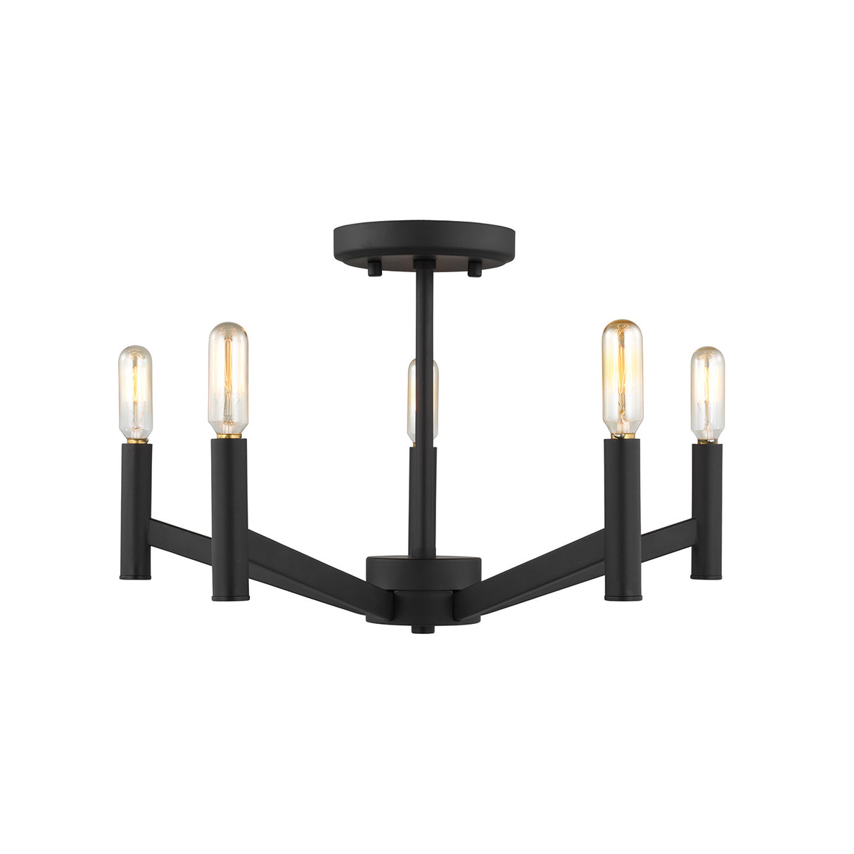 Foster Semi-Flush 18", Matte Black