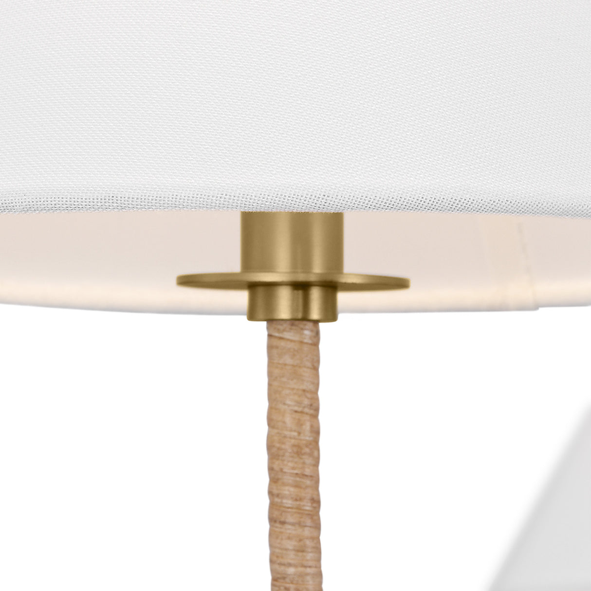 Harlow 5 Light Chandelier 51", Modern Brass with Rattan