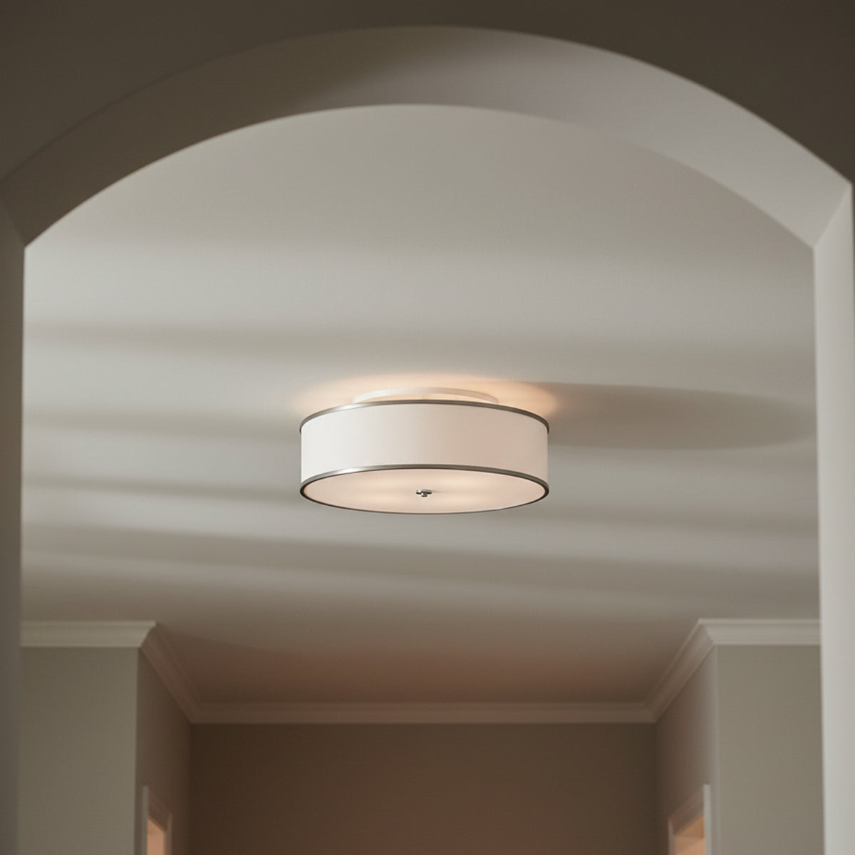 Walker Large Flush Mount 30" for Transitional home with White Walls