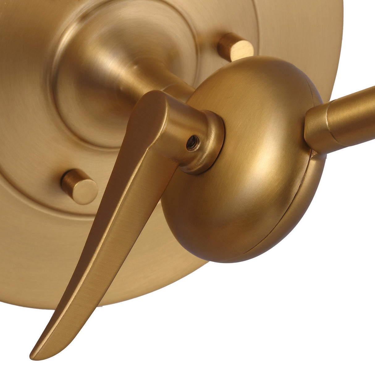 Langdon Adjustable One Arm Wall Sconce, Matte Black and Modern Brass