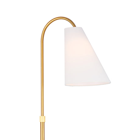Langdon Floor Lamp, Modern Brass