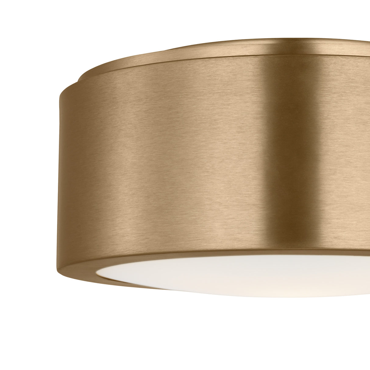 Neal Small Flush Mount 10", Satin Brass